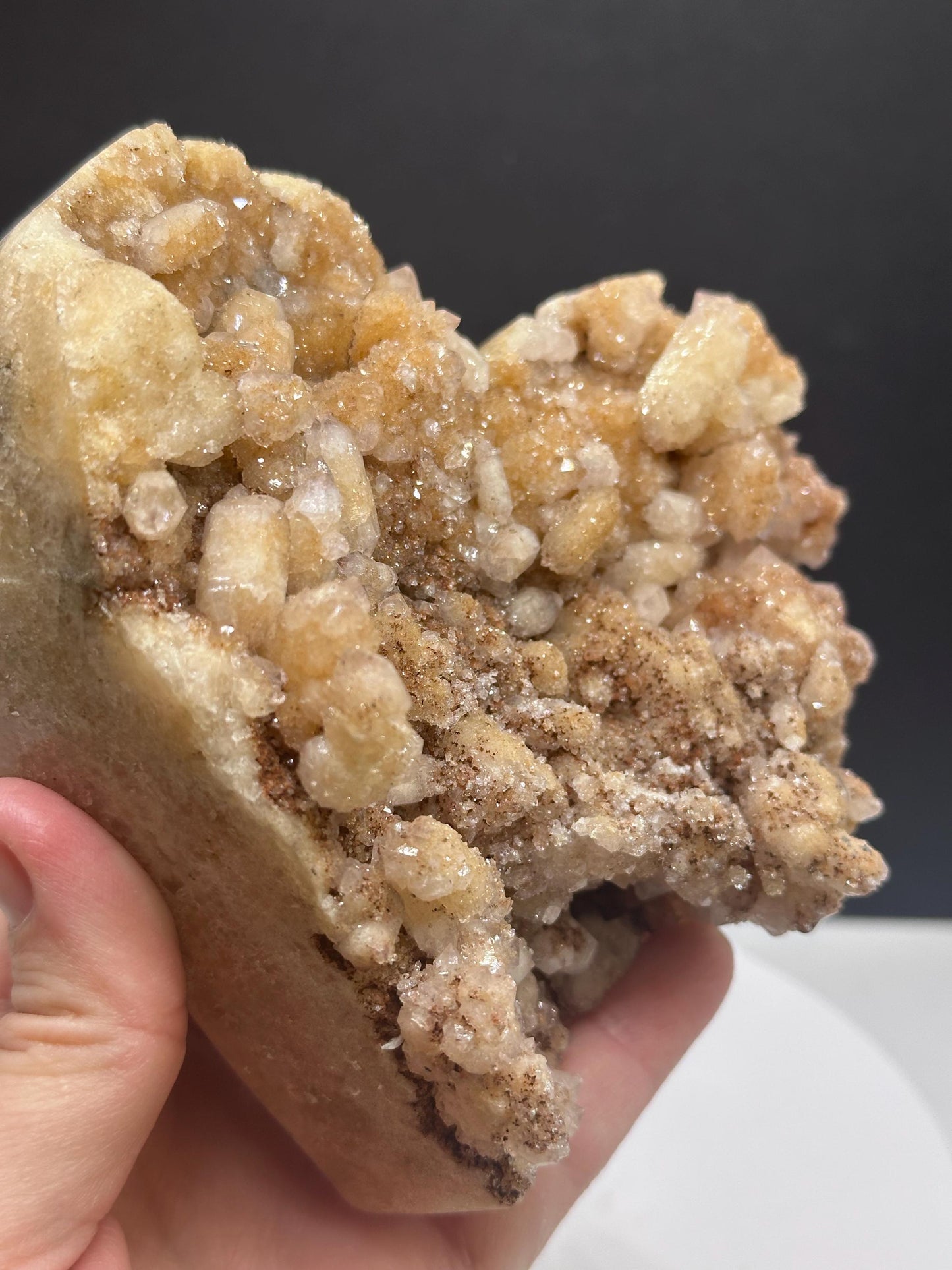 Golden Sugar Amethyst Heart, Brazil