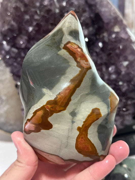 Polychrome Flame, Polychrome Jasper Crystal Freeform