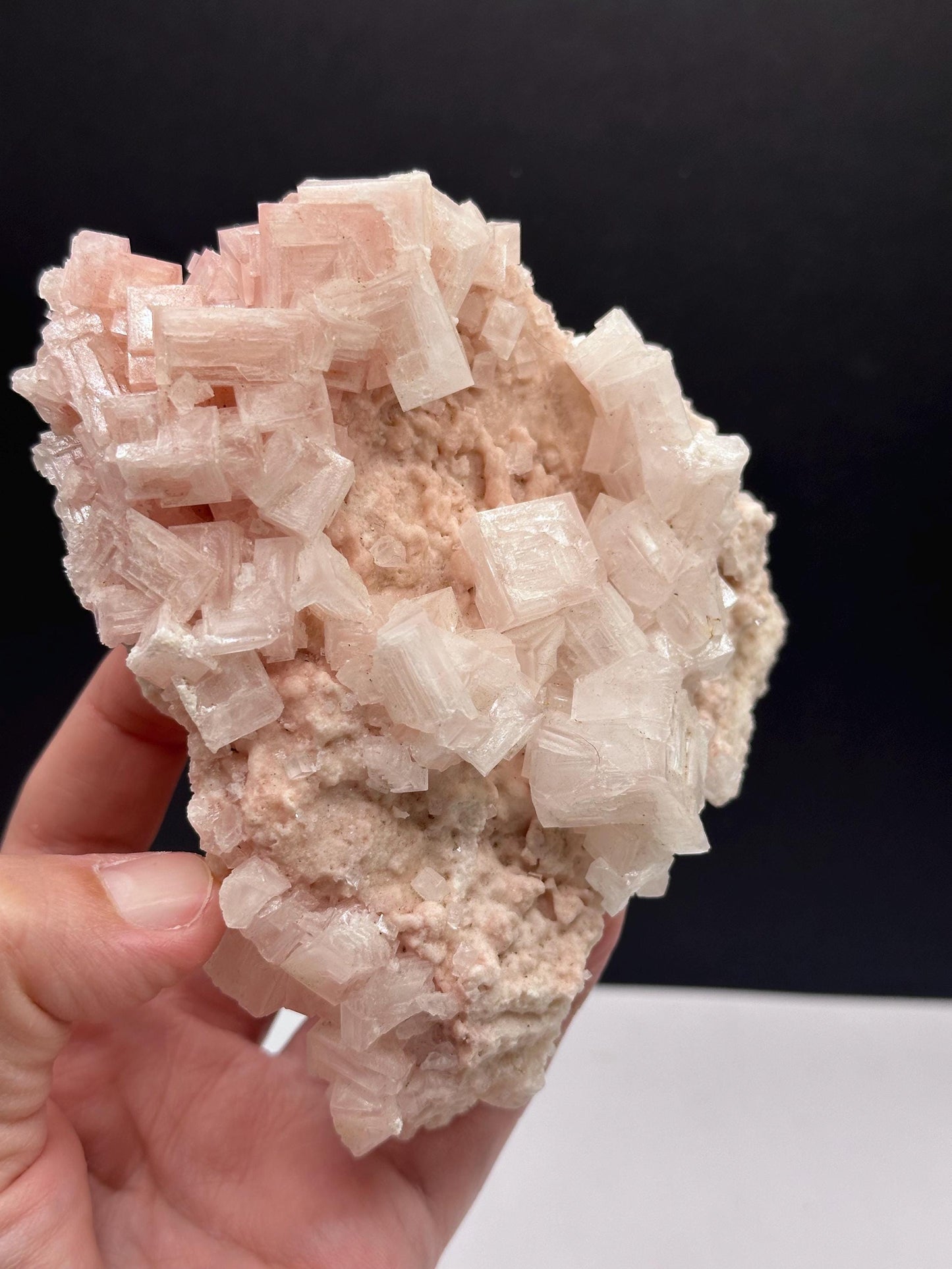 Pink Halite Crystal Mineral Specimen, Searles Lake San Bernardino, ca