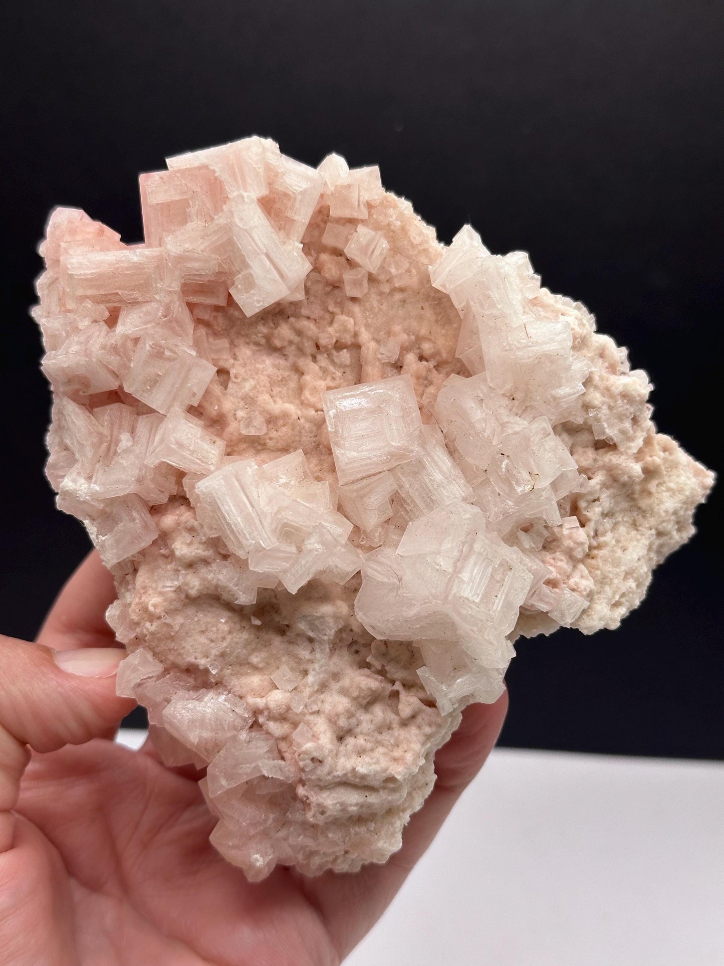 Pink Halite Crystal Mineral Specimen, Searles Lake San Bernardino, ca