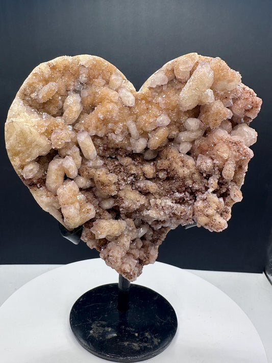 Golden Sugar Amethyst Heart, Brazil