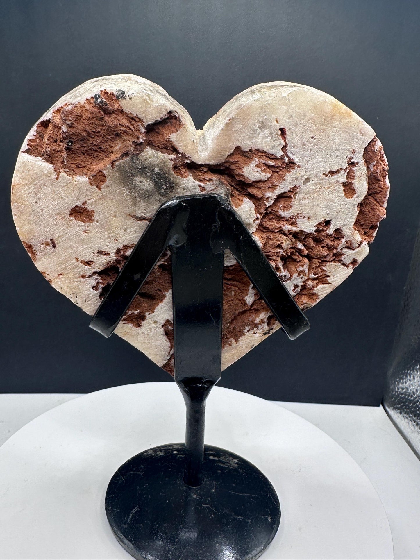 Golden Sugar Amethyst Heart, Brazil