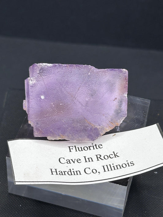 Cave in Rock Purple Fluorite, Hardin Co, Illinois