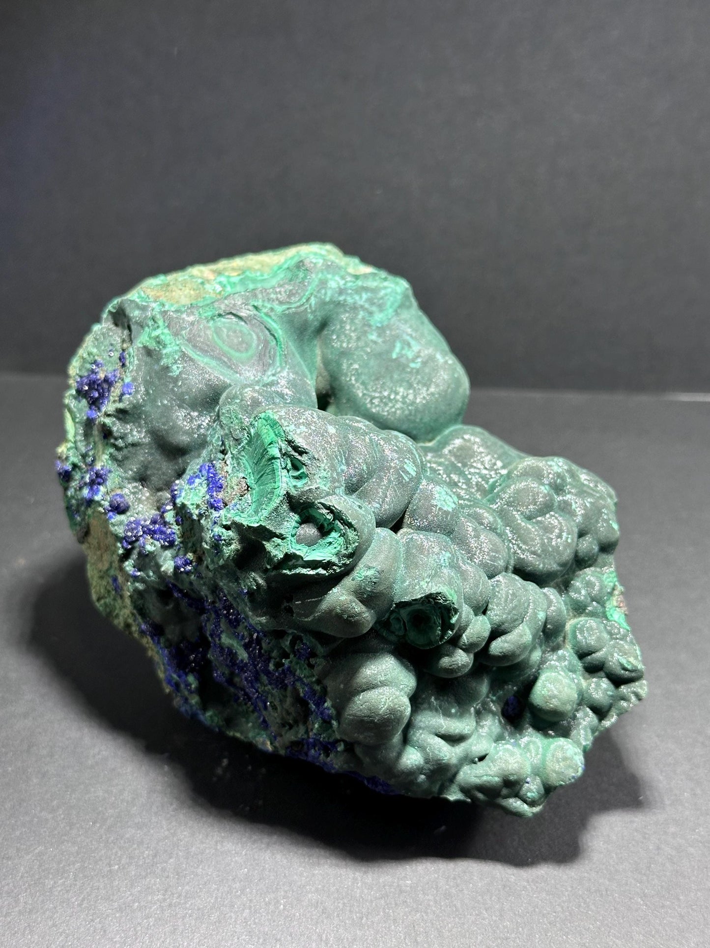 XL Azurite, Botryoidal Malachite, mineral specimen, Liufengshan Mine, China