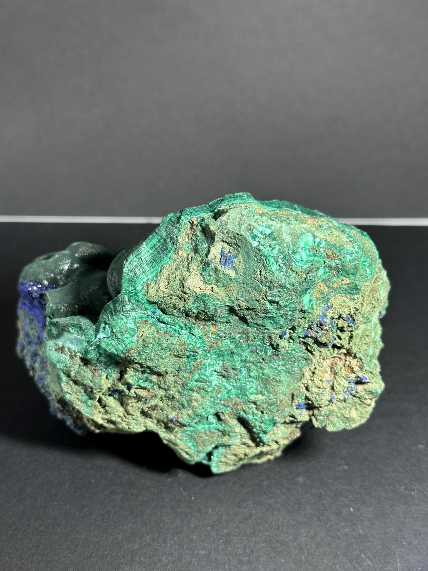 XL Azurite, Botryoidal Malachite, mineral specimen, Liufengshan Mine, China