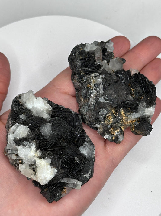 Quartz Crystal Cluster with Specularite Hematite